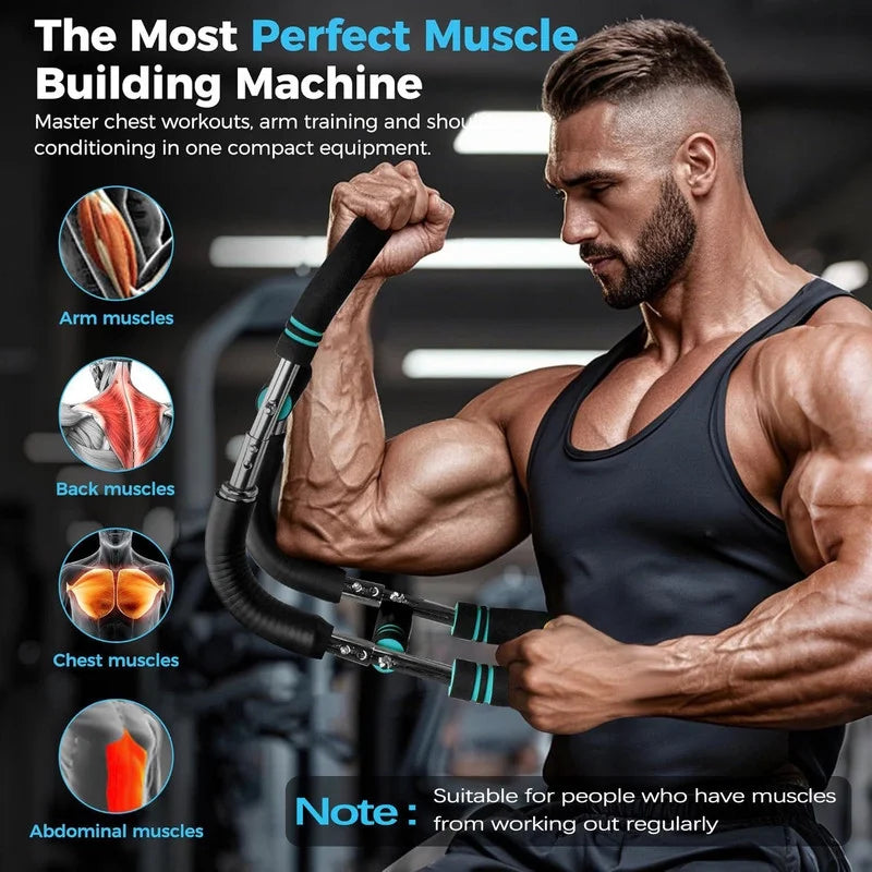 Twister Arm Trainer,Adjustable Chest Workout Equipment,Twister Arm Exerciser for Men,Grip Strength Trainer,Portable Fitness Equipment for Home