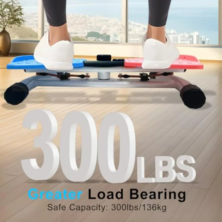 Waist Twisting Machine, Ab Twister Board for Exercise with 300Lbs, Waist Twister for Women & Men Belly Fat, Home Noiseless Abs W