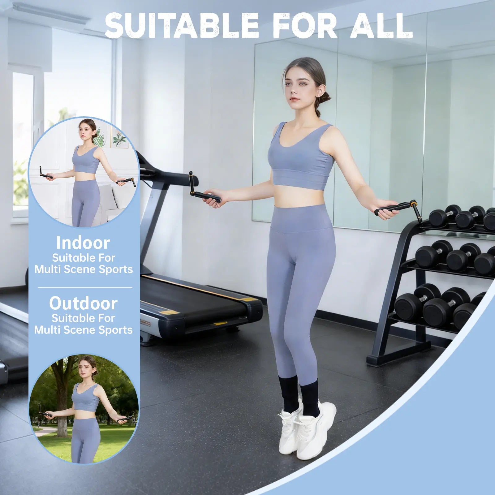 Soulyis Smart Cordless Jump Rope - Adjustable Weight & Speed, Digital Calorie Counter, LCD Display - Gym & Home Fitness Essential