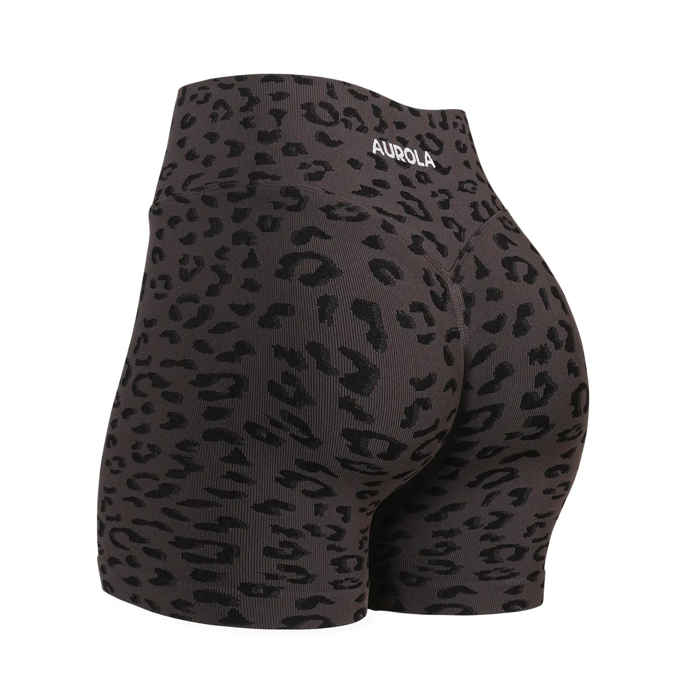 AUROLA Leopard Workout Shorts for Women,Gym Shorts Scrunch Butt Seamless Athletic Shorts Summervibes