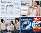 Intelligent Cervical Neck Shoulder Massager – Deep Relaxation & Heat, Pain & Stress Relief