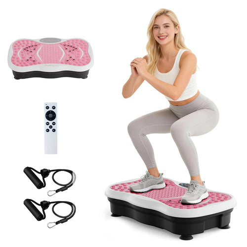 Hophorse Adjustable Speed Vibration Plate – Quiet Home Exercise Equipment for Full Body Fitness, Multifunctional Walking Pad & Pedal Exerciser Alternative, Power Vibration Plates for Workout & Muscle Toning | Black Friday & Cyber Monday Deal Home Gym Syst