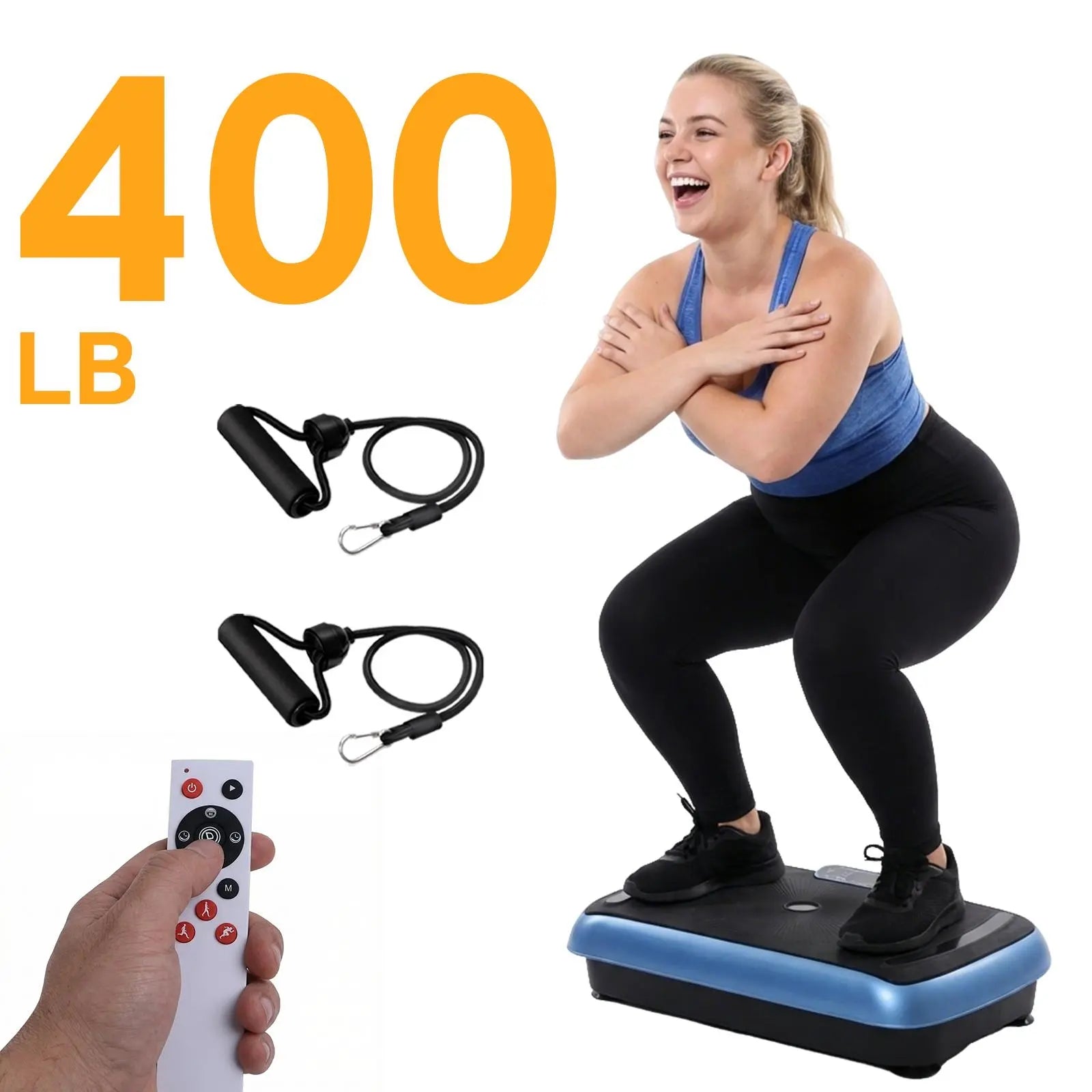 Hophorse Adjustable Speed Vibration Plate – Quiet Home Exercise Equipment for Full Body Fitness, Multifunctional Walking Pad & Pedal Exerciser Alternative, Power Vibration Plates for Workout & Muscle Toning | Black Friday & Cyber Monday Deal Home Gym Syst