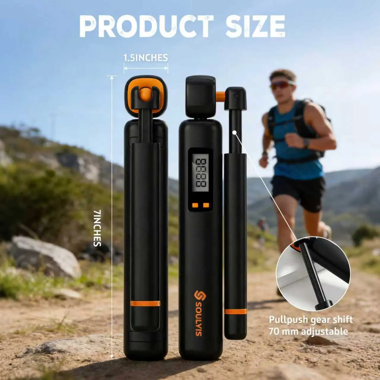 Soulyis Smart Cordless Jump Rope - Adjustable Weight & Speed, Digital Calorie Counter, LCD Display - Gym & Home Fitness Essential
