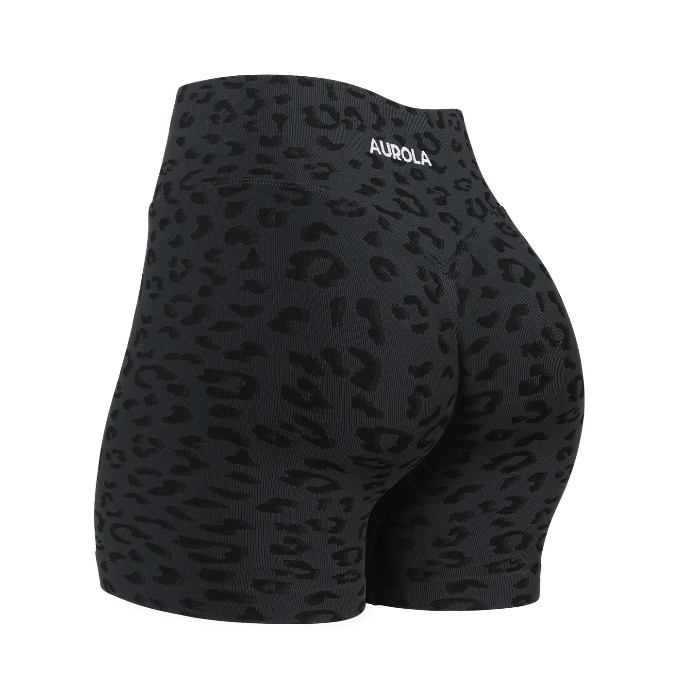 AUROLA Leopard Workout Shorts for Women,Gym Shorts Scrunch Butt Seamless Athletic Shorts Summervibes