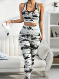 Women'S Sportswear Set, High Waist Tummy Control Bralette, Butt Lifting Long Pants, Ideal for Outdoor Activities, Yoga, Parties