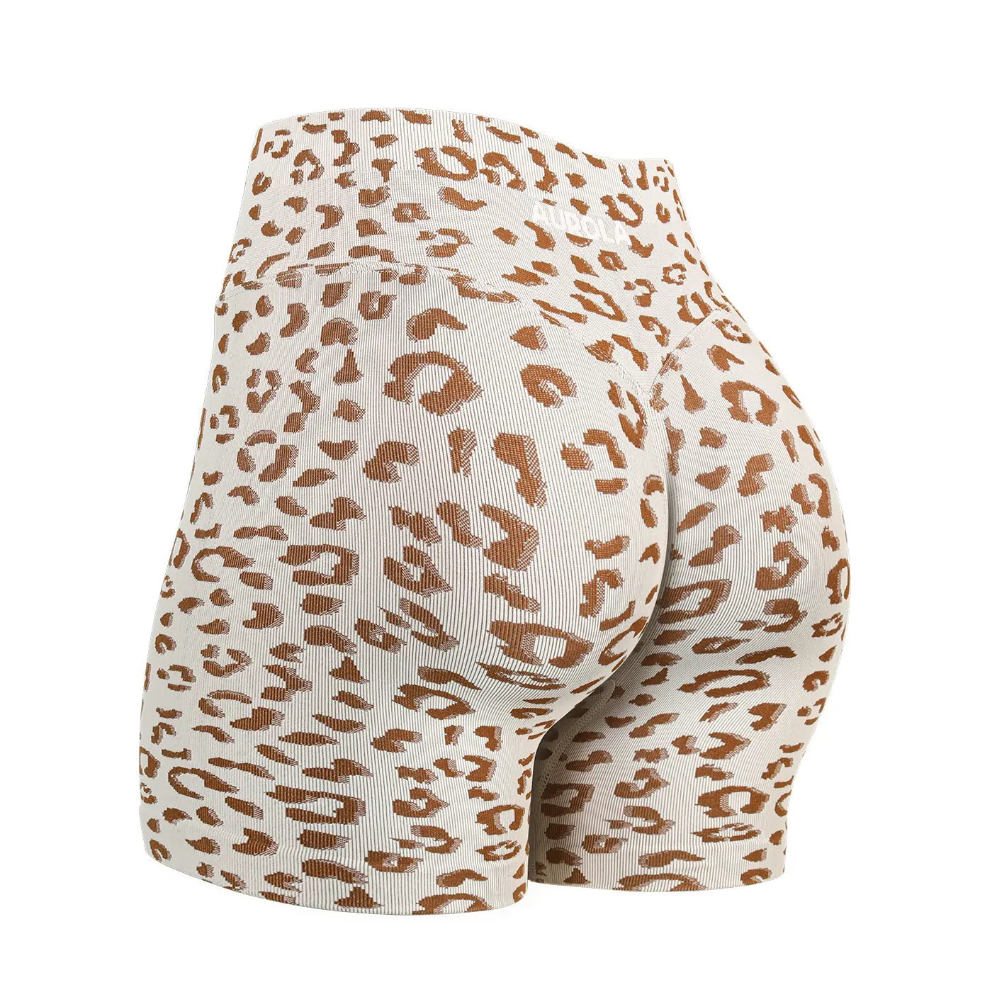 AUROLA Leopard Workout Shorts for Women,Gym Shorts Scrunch Butt Seamless Athletic Shorts Summervibes