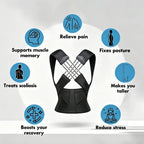 Corrective Hunchback Artifact Posture Strap for Adults Male & Female Open Shoulder Beauty Shapewear Womenswear