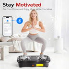 Hophorse Adjustable Speed Vibration Plate – Quiet Home Exercise Equipment for Full Body Fitness, Multifunctional Walking Pad & Pedal Exerciser Alternative, Power Vibration Plates for Workout & Muscle Toning | Black Friday & Cyber Monday Deal Home Gym Syst
