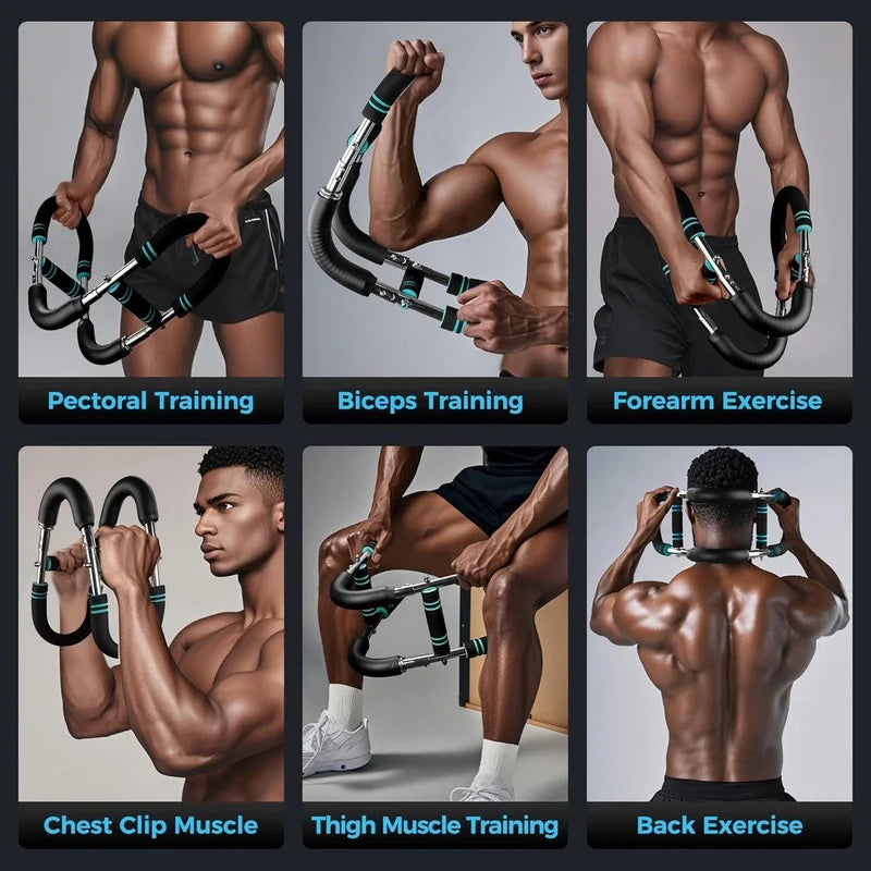 Twister Arm Trainer,Adjustable Chest Workout Equipment,Twister Arm Exerciser for Men,Grip Strength Trainer,Portable Fitness Equipment for Home